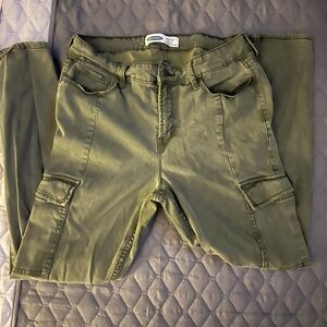 Old navy green rockstar jeans